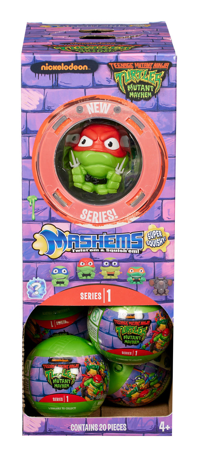 Mash'ems Teenage Mutant Ninja Turtles, in display