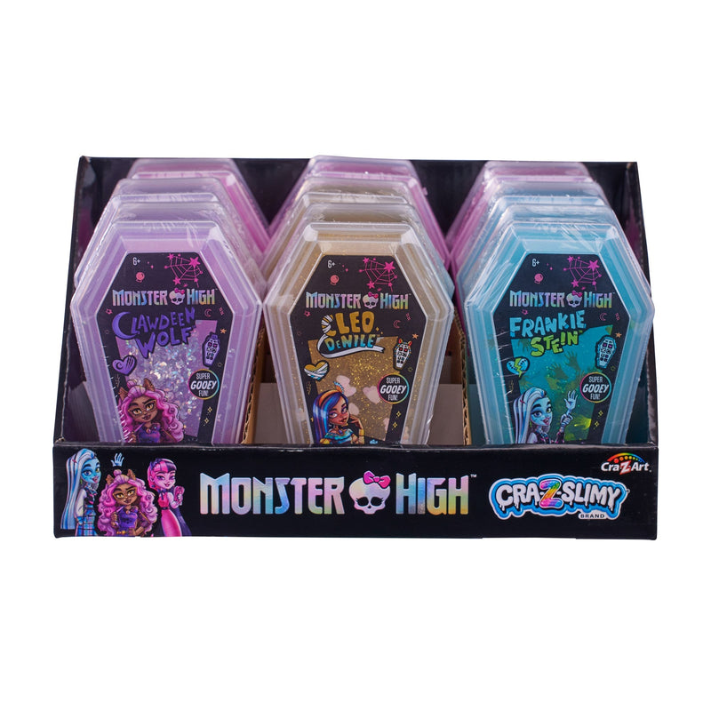 Monster High Slimy Coffin Assortment CDU, rear view