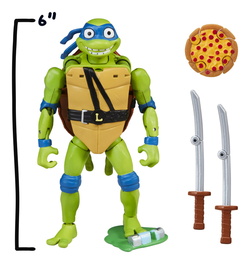 Tales of TMNT Pet to Ninja Leonardo 5.5 Scale Deluxe Figure, close-up detail
