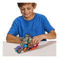 TMNT Mutant Mayhem Rocksteady Chopper Cycle With Figure, size reference