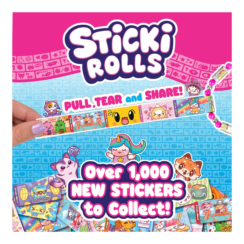 Sticki Rolls Rolluxe Handbag & Sticker Jewellery Kit in use