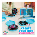 Sticki Rolls Rolluxe Handbag & Sticker Jewellery Kit in use
