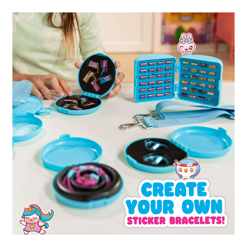 Sticki Rolls Rolluxe Handbag & Sticker Jewellery Kit in use