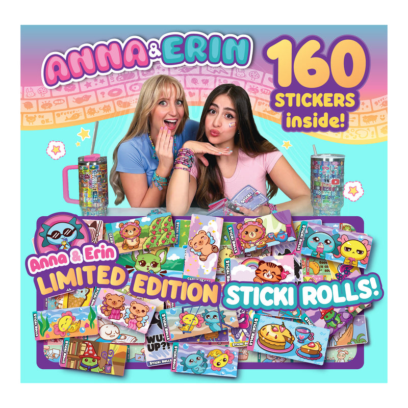 Sticki Rolls Anna & Erin BFF Pack Sticker Bracelets side angle