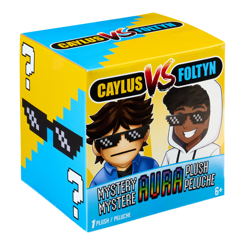 Caylus vs Foltyn Mystery Aura 6 Inch Plush Blind Box close up detail