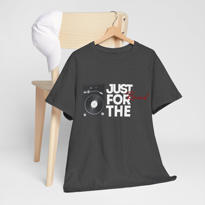 'Just for the Record' Men's Vinyl T-Shirt, alternate view