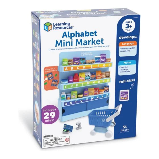 Alphabet Mini Market, display view