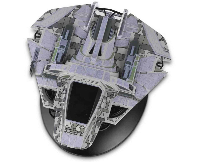 B'Omar Patrol Model Die Cast Ship STDC151 (Eaglemoss / Star Trek), in display