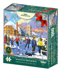 Christmas Nostalgia Collection: Skating By The Church 1000 Piece Jigsaw Puzzle