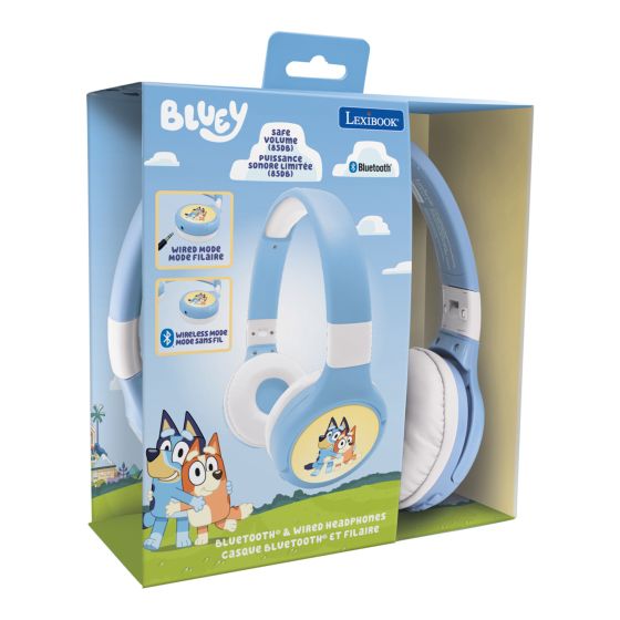 Bluey 2 in 1 Bluetooth & Wired Foldable Headphones