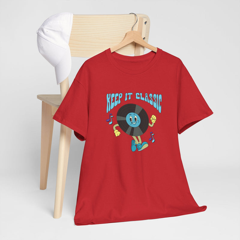 'Keep It Classic' Retro T-Shirt, close-up detail