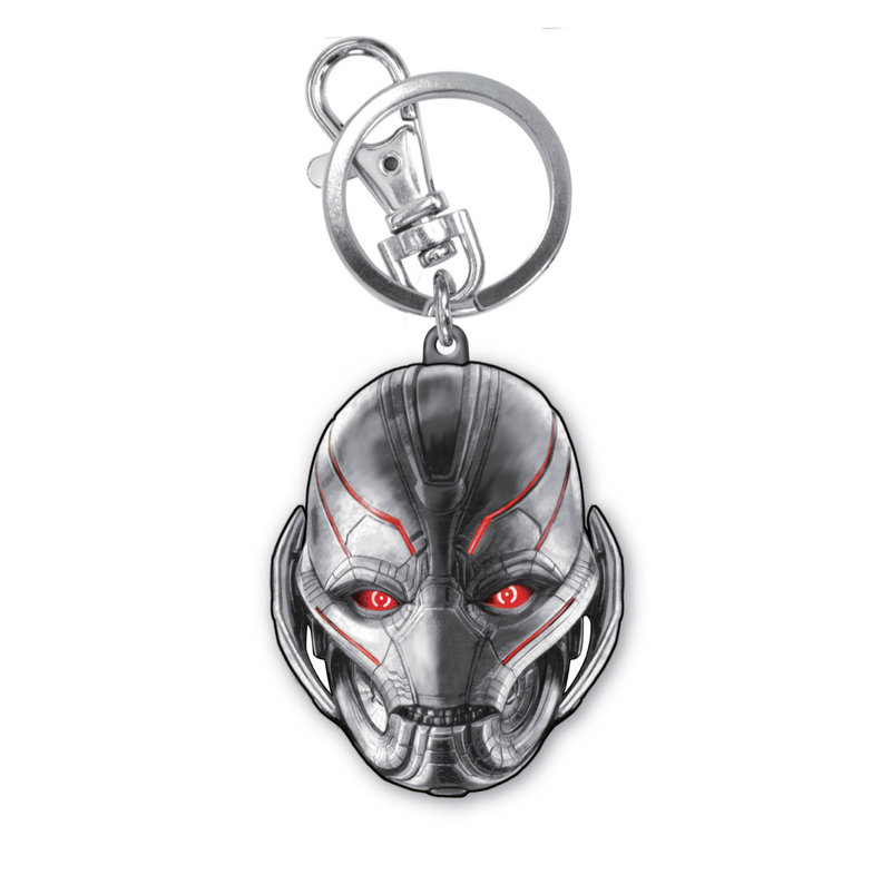Avengers: Age of Ultron Ultron Head Pewter Keyring front view