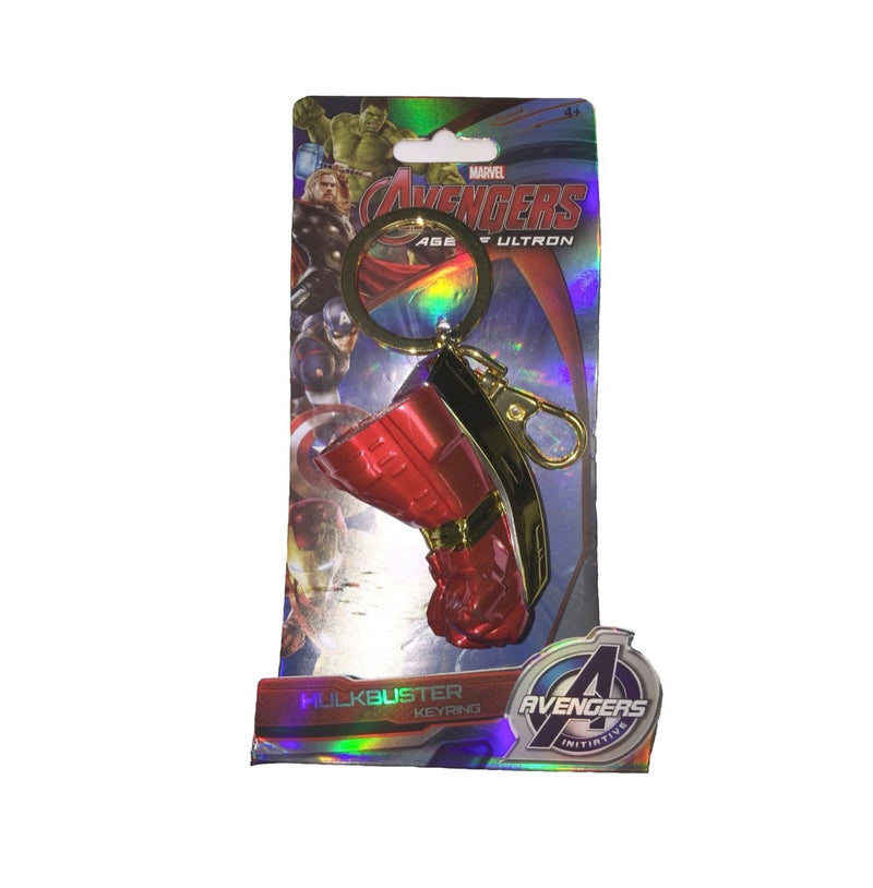 Avengers Hulkbuster Fist Colour Pewter Keyring front view