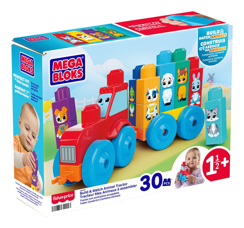 Mega Bloks Build & Match Animal Tractor - Image
