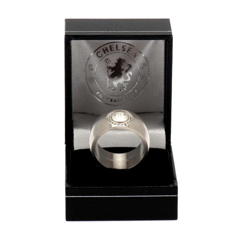Chelsea FC Stone Set Ring Medium, side angle