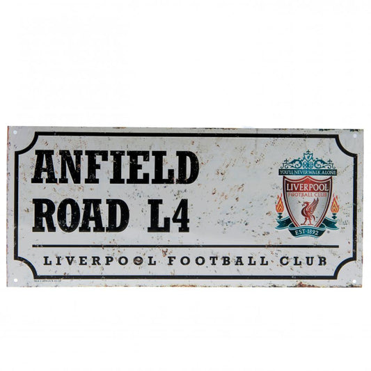 Liverpool FC Retro Street Sign collectible from Infinity Collectibles 2026