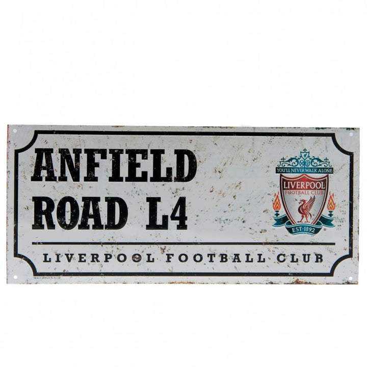 Liverpool FC Retro Street Sign