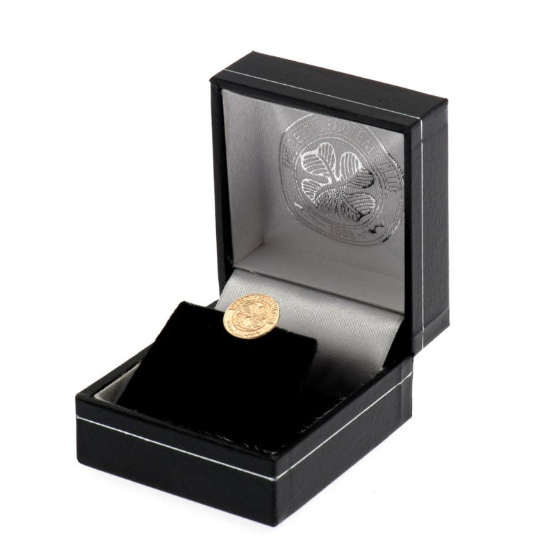 Celtic FC 9ct Gold Earring, side angle