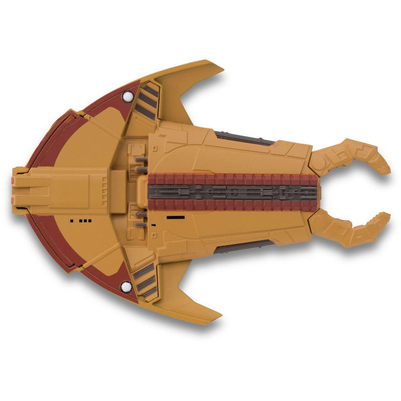 Cardassian Hideki Starship Model Die Cast Ship (Eaglemoss / Star Trek), rear view