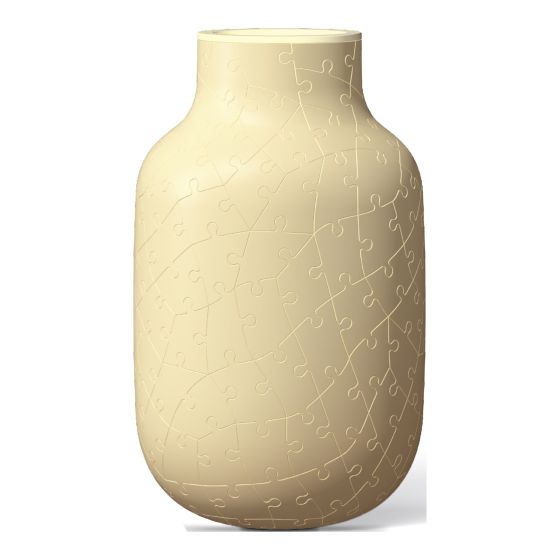 3D Puzzle Vase Butter - Yellow