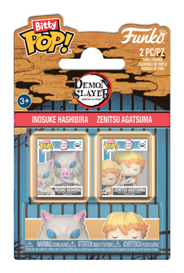 Bitty Pop! - Demon Slayer - Inosuke & Zenitsu 2 Pack collectible from Abgee