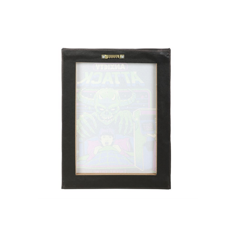 19x25cm Anxiety Attack Canvas Plaque by Steven Rhodes