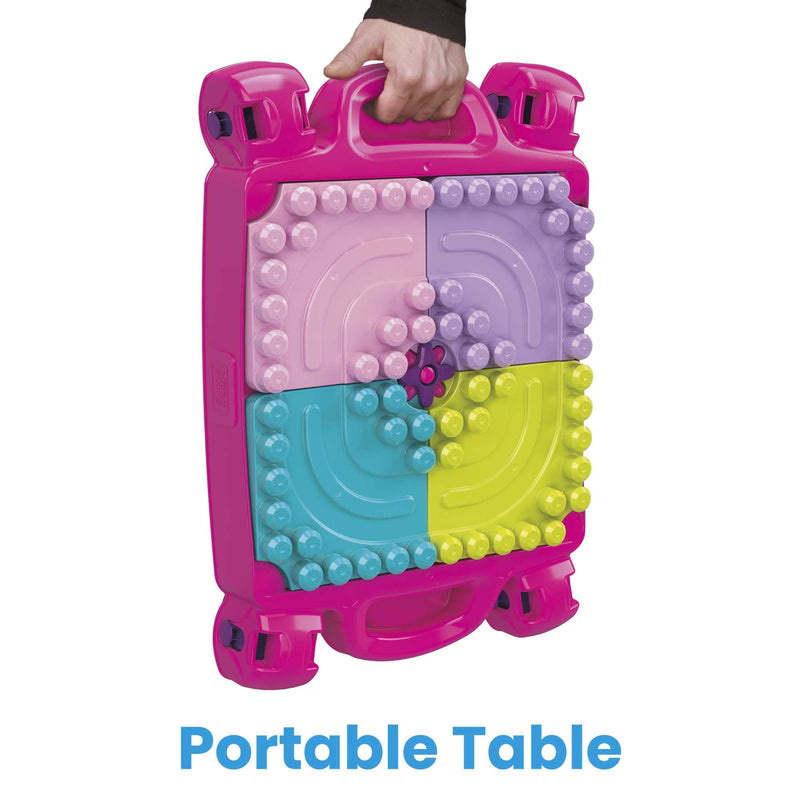 Mega Bloks Build n Learn Table Pink - Image