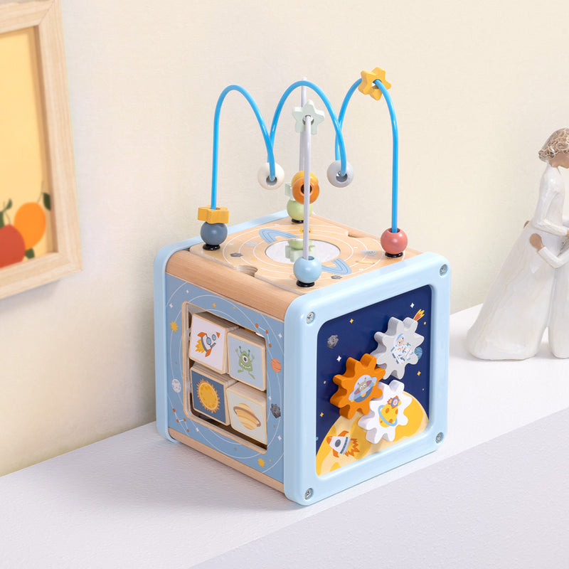 Wooden Play Cube - Space