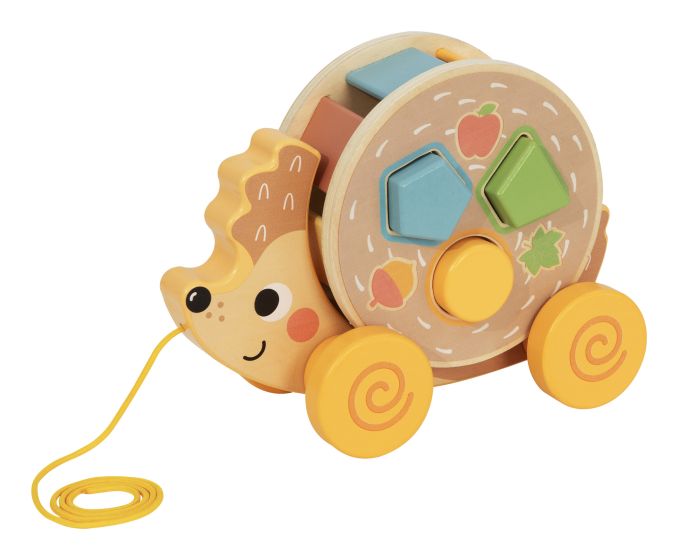 Wooden Pull Along Hedgehog