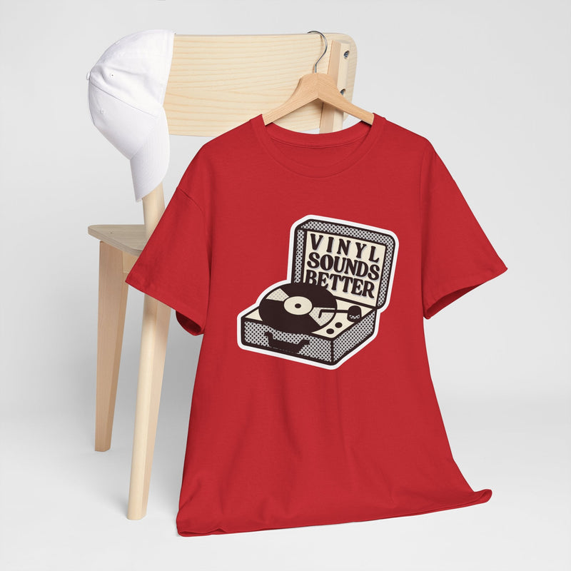 'Vinyl Sounds Better' T-Shirt, rear view