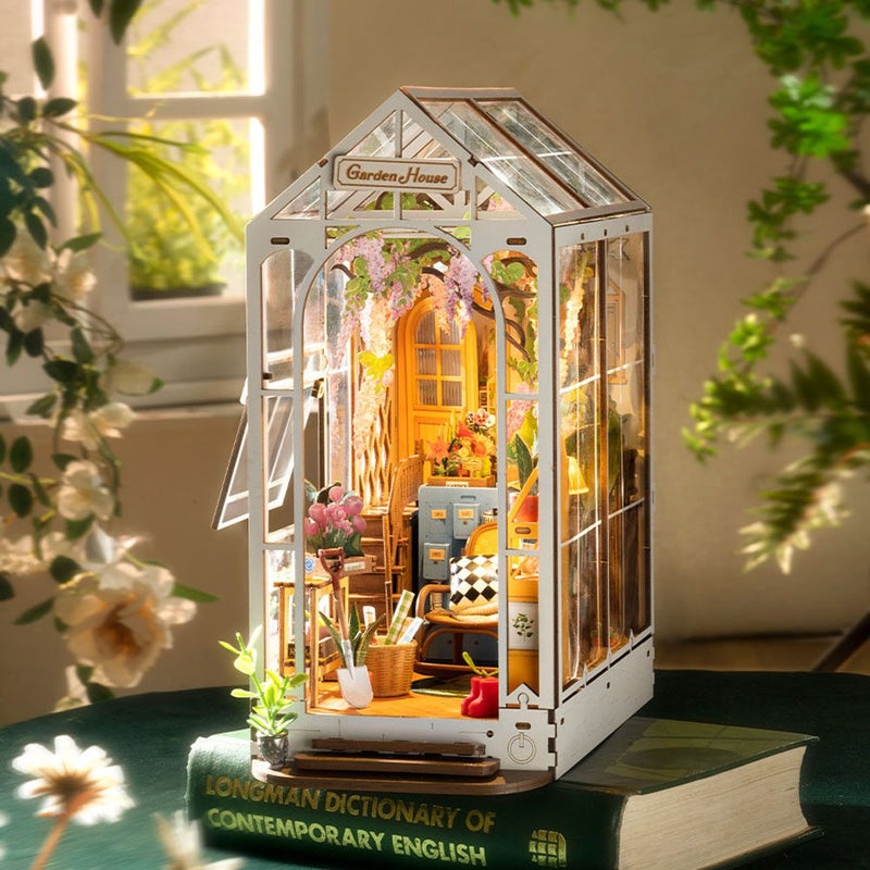 Rolife Garden House Book Nook 3D Wooden Model Kit