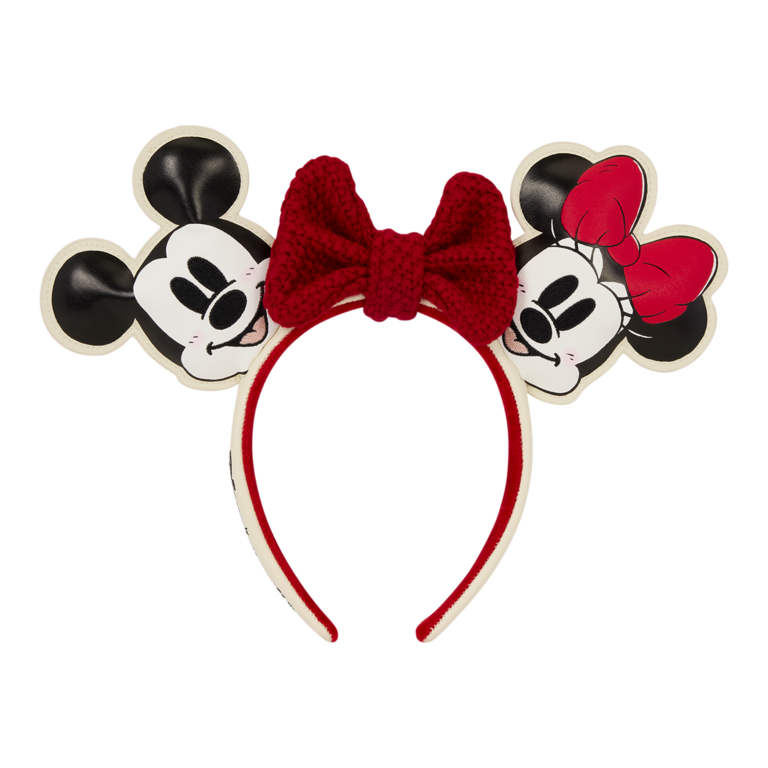 Loungefly - Mickey & Minnie Knit Bow Headband 9/10