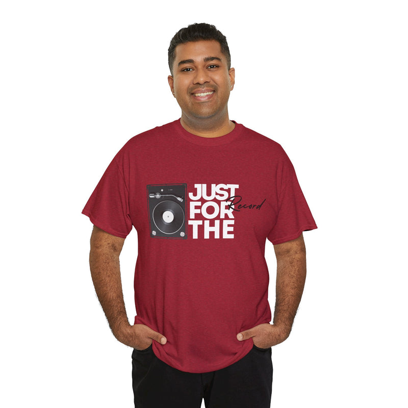 'Just for the Record' Men's Vinyl T-Shirt, packaging shot