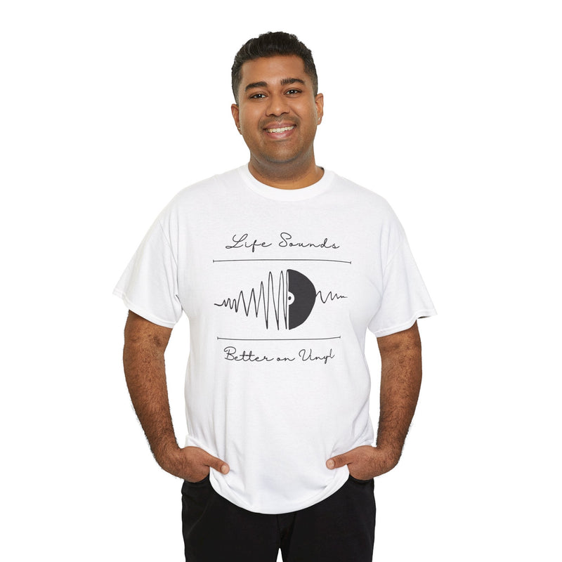'Life Sounds Better on Vinyl' Men's T-Shirt, alternate view