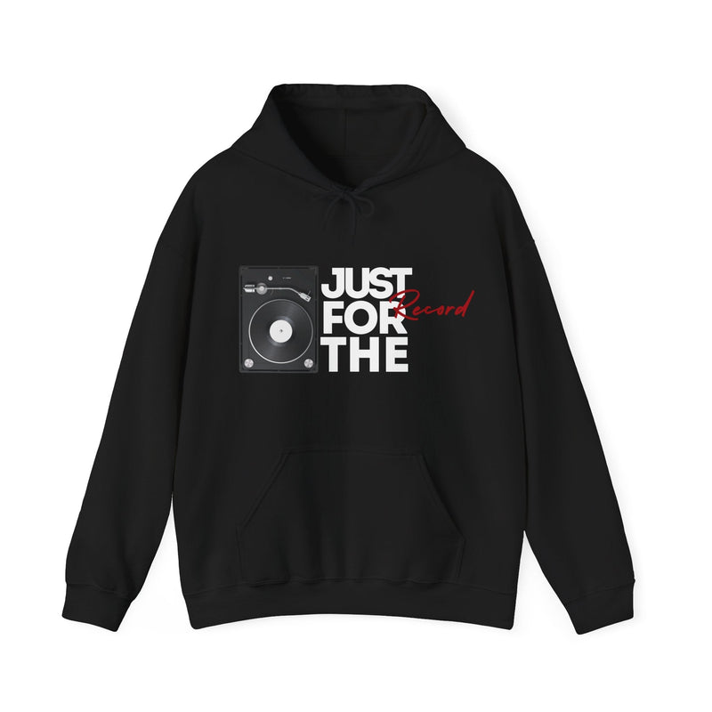 'Just for the Record' Men's Hoodie collectible from Coda Records