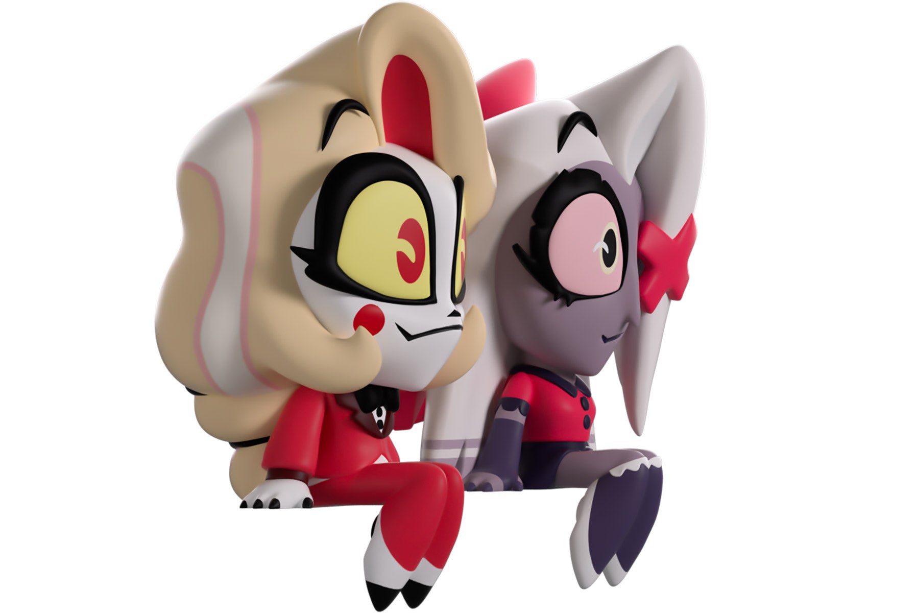 Youtooz Hazbin Hotel Charlie and Vaggie Monitor Buddiez Figures