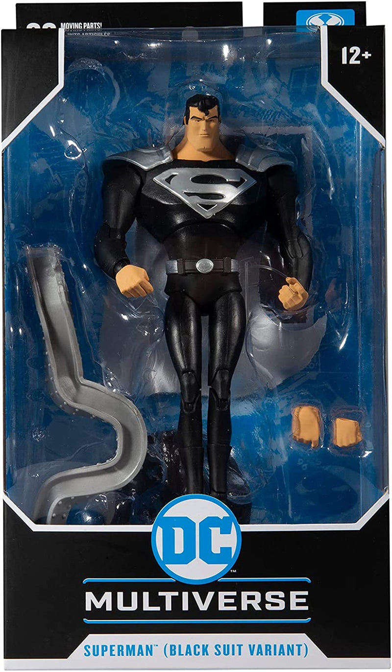 Superman Black Suit Animated Series DC Multiverse McFarlane Toys 7" Action Figure