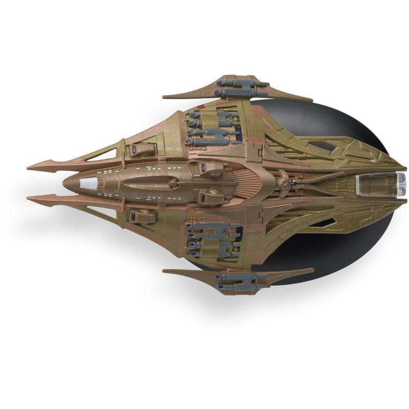 Lokirrim Warship Model Die Cast Ship (Eaglemoss / Star Trek), rear view