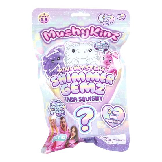 Mushykinz Shimmer Gemz Taba Squishy 3 Pack