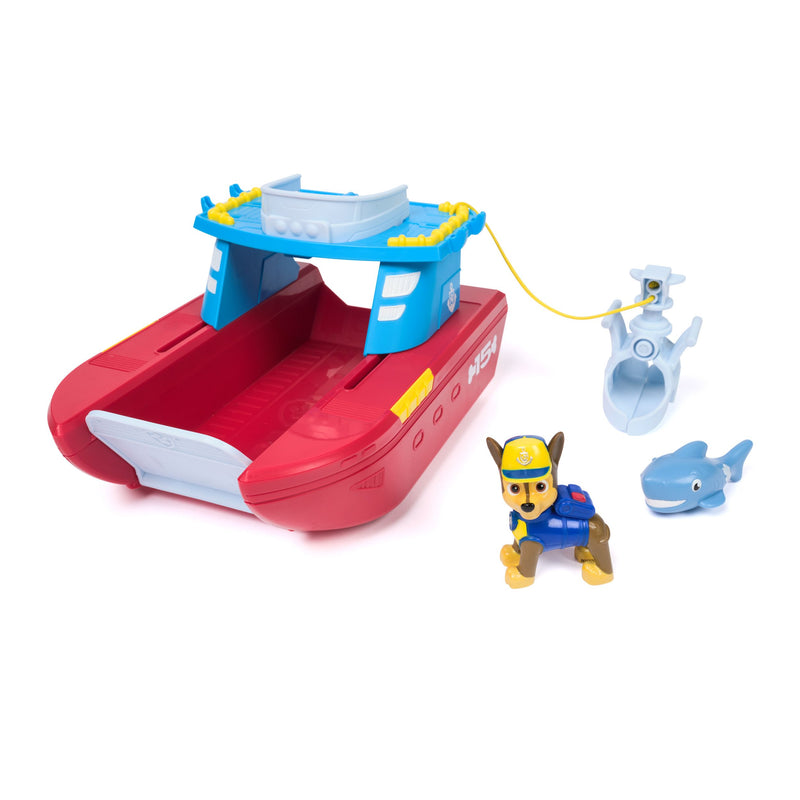 PAW Patrol Sea Patroller Vehicle with Chase and Shark Figure - Image