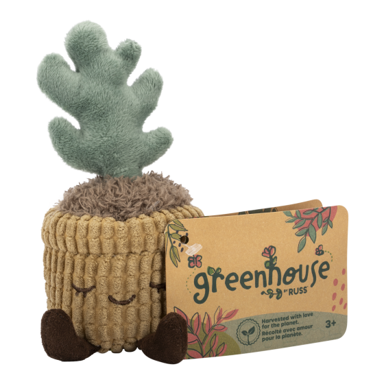 Plush - 6in Greenhouse Corduroy Plants Recycled