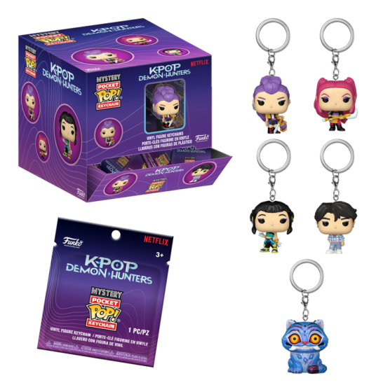 KPop Demon Hunters 12pc PDQ Funko Pop! Keychain Vinyl Figures