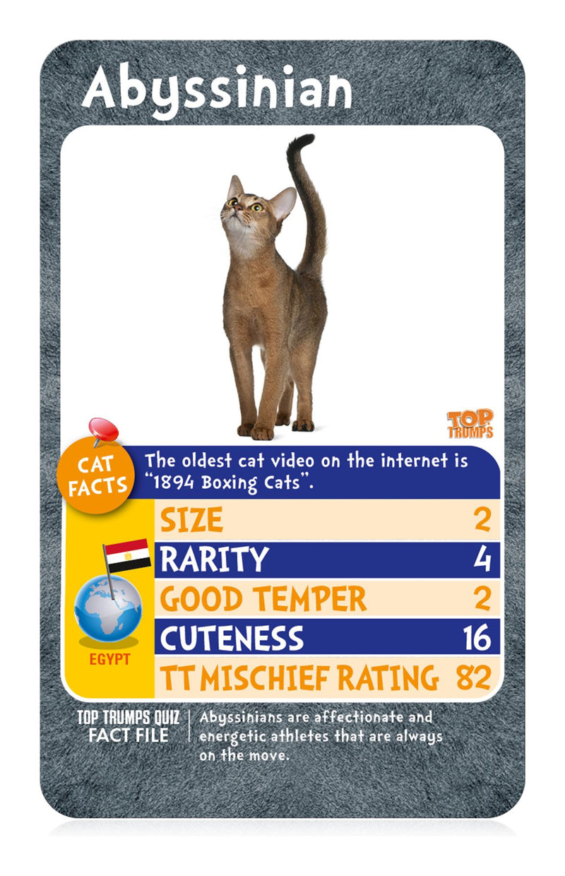 Cats Top Trumps Card Game - Image