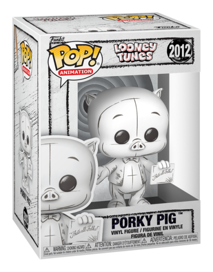 Pop! Vinyl Looney Tunes Porky Pig (Sketched)