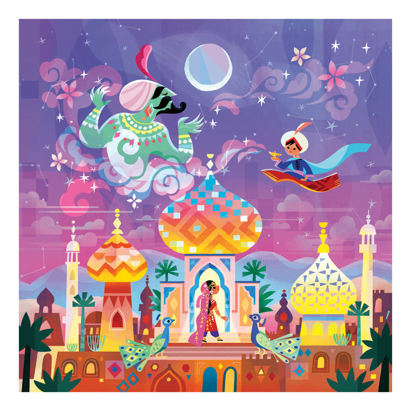 Aladdin and the Wonderful Lamp 64 Piece Square Jigsaw Puzzle