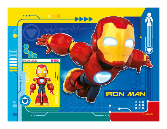 Iron Man & His Awesome Friends 4 in a Box Jigsaw Puzzles - Image