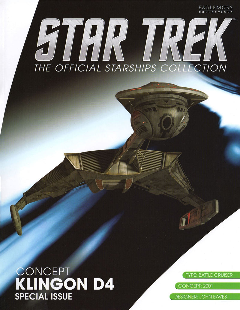 Klingon D4 (John Eaves Concept) Model Diecast Ship BONUS ISSUE (Eaglemoss / Star Trek), packaging shot