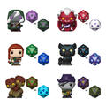 & Dice - Dungeons & Dragons - 12 Pieces in PDQ Funko Bitty Pop! Vinyl Figures (Case of 12)
