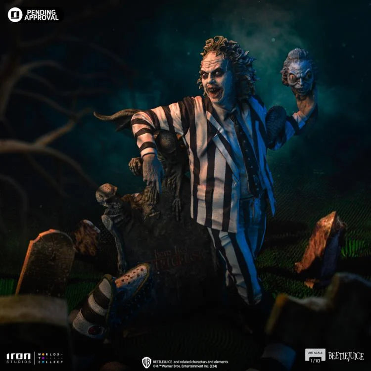 Iron Studios Beetlejuice Beetlejuice (2024) Beetlejuice 1/10 Deluxe Art Scale Limited Edition Statue