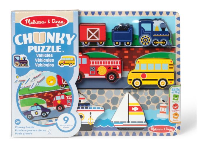 Melissa & Doug - Chunky Puzzle In Tray (Case of 6)
